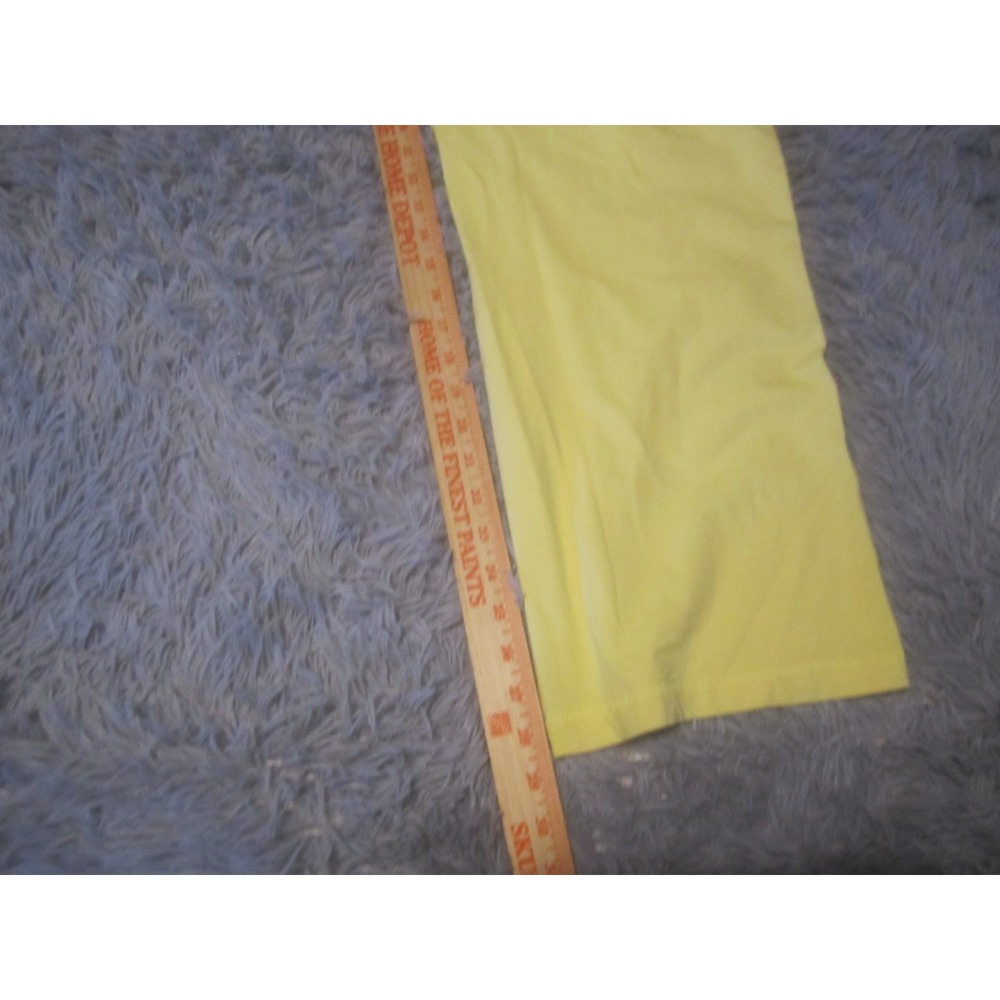 Danskin Pants Womens Large Petite Yellow Straight Leg Loose Fit Stretch - Picture 5 of 8